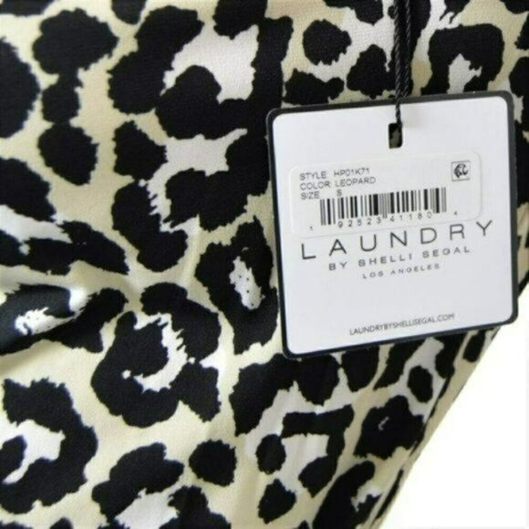 NWT LAUNDRY BY SHELLI SEGAL Leopard Print Mini Shirt Dress - Picture 6 of 9